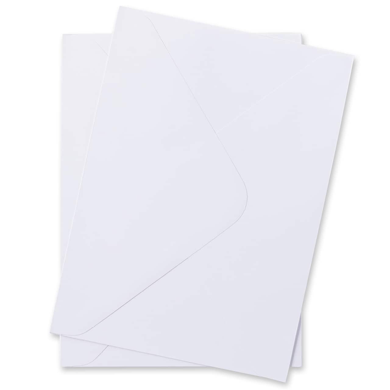 5.25&#x22; x 7.25&#x22; White Envelopes, 50ct. by Recollections&#x2122;